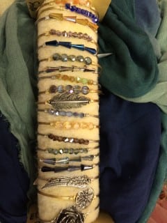 A variety of Luca+Stella's bracelets