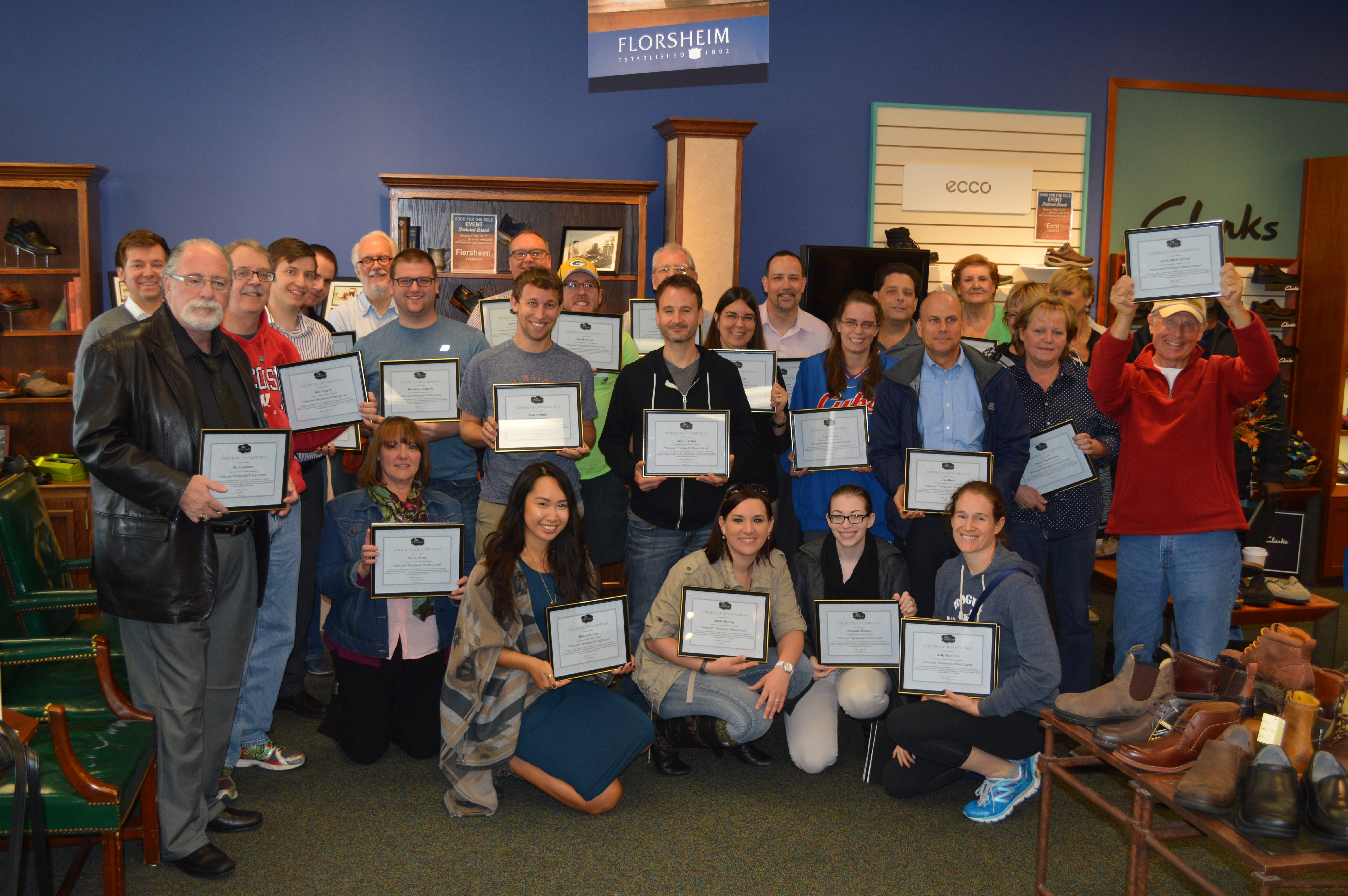 Our recent class of Certified Fit Specialist graduates!