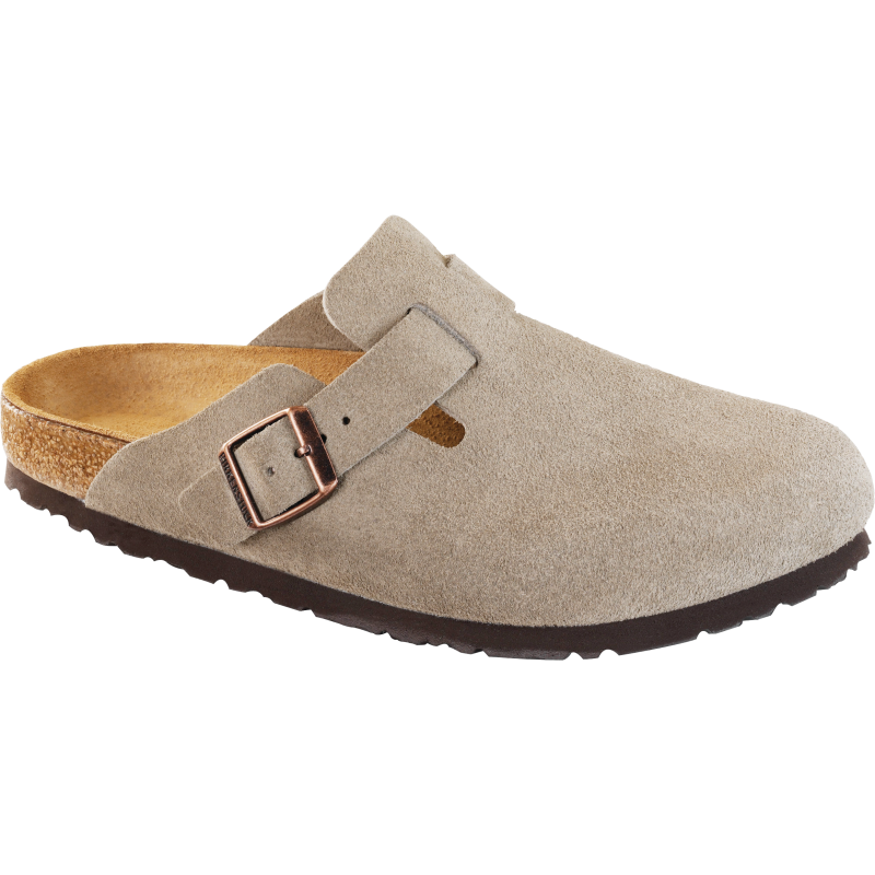 Birkenstock Boston - Taupe Suede | Stan's Fit For Your Feet
