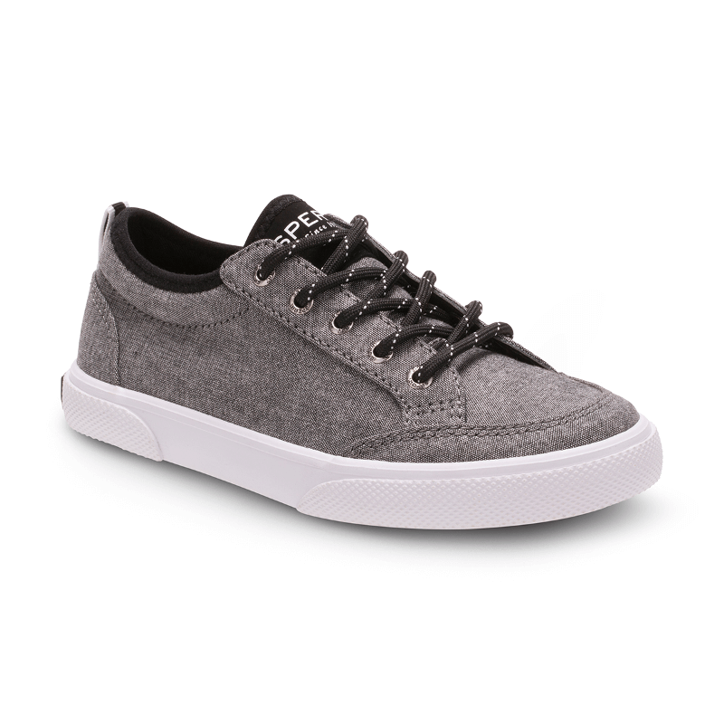 Kids' Sperry Deckfin Size 1-3 Black Chambray | Stan's Fit For Your Feet
