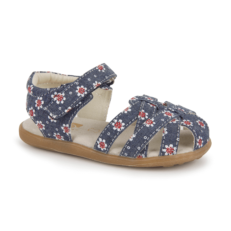 Kids' See Kai Camila II Size 4-12 Chambray/Flowers | Stan's Fit For Your Feet