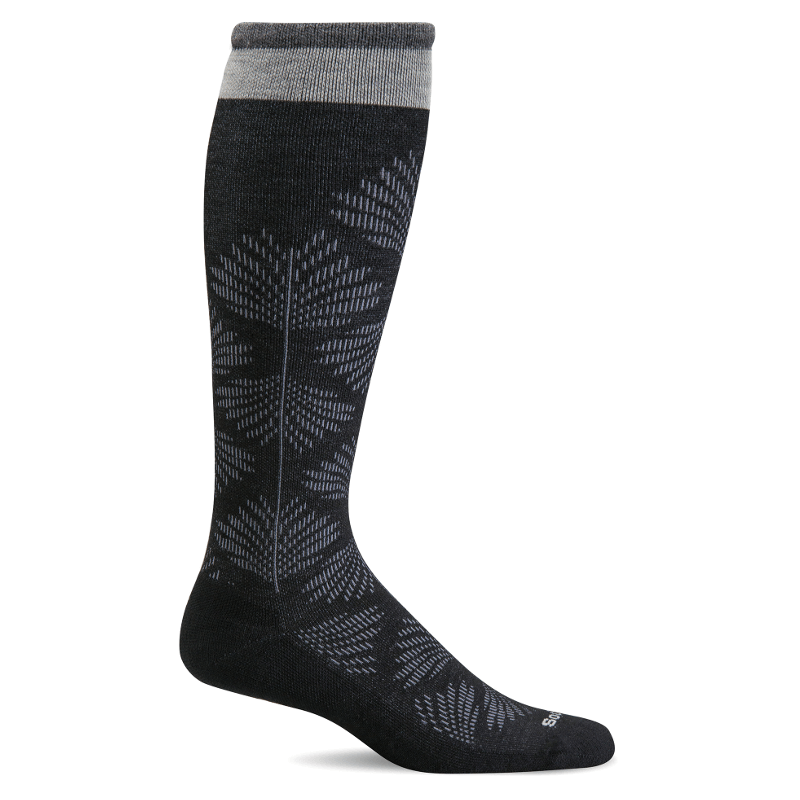 Women's Sockwell Full Floral Wide Calf - Black | Stan's Fit For Your Feet
