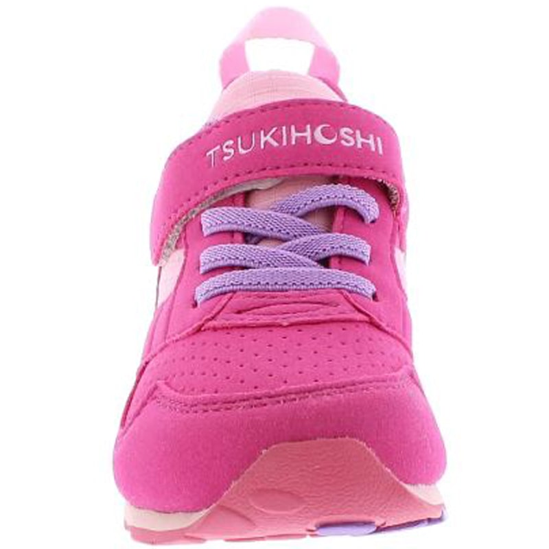 Kids Tsukihoshi Racer Size 4-11 Fuchsia Pink (Front)-min