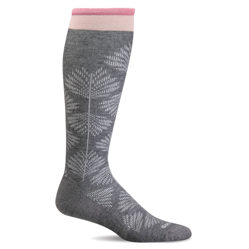 Women's Sockwell Full Floral Wide Calf- Charcoal | Stan's Fit For Your Feet