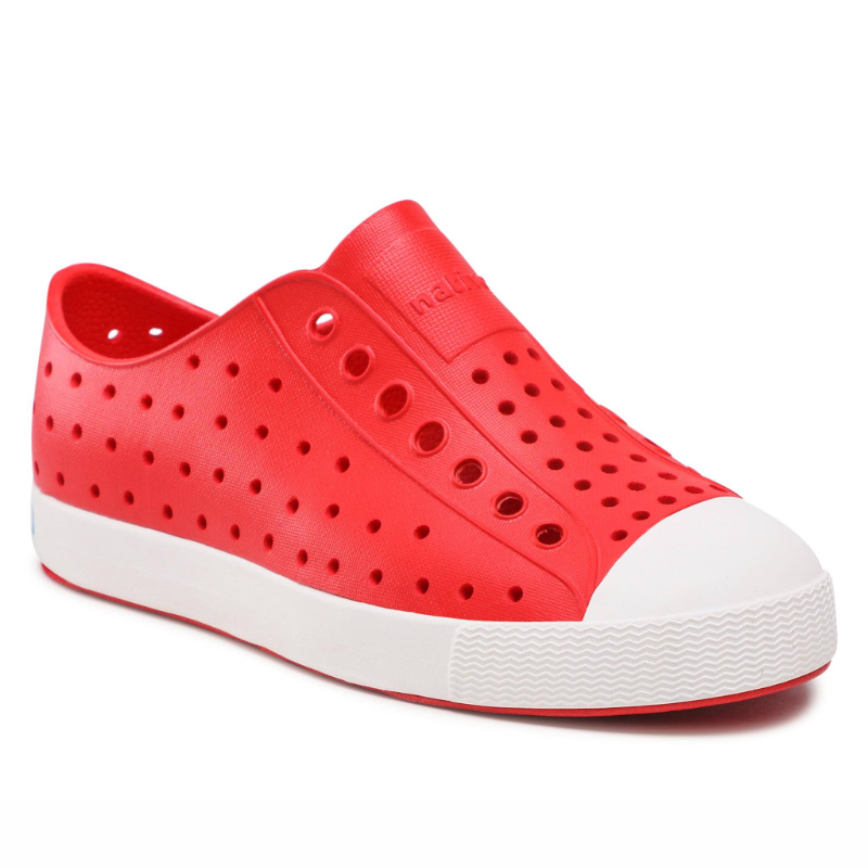 Kids' Native Jefferson Size 11-13 - Torch Red/Shell White