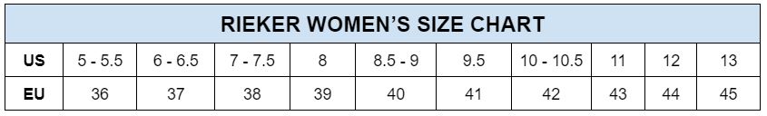 Rieker Womens Size Chart min
