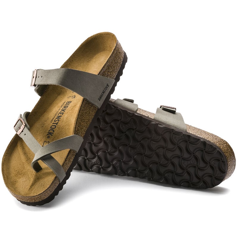 Women’s Birkenstock Mayari Birkibuc Sandal – Stone (Pair3)-min