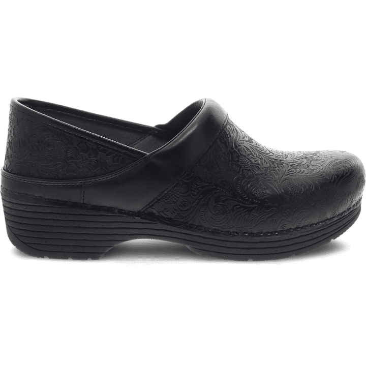 Women's Dansko LT Pro - Black Floral Tooled | Stan's Fit For Your Feet