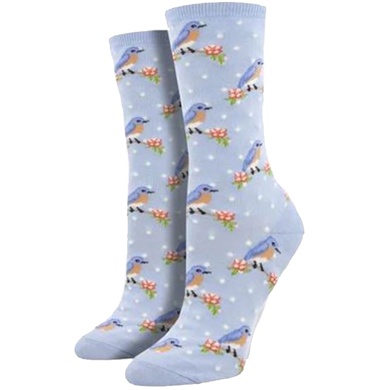 Socksmith Bluebird Crew Socks – Blue-min