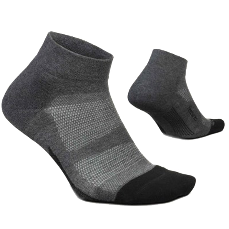 Feetures Elite Max Cushion Low Cut Socks – Gray (Pair)-min