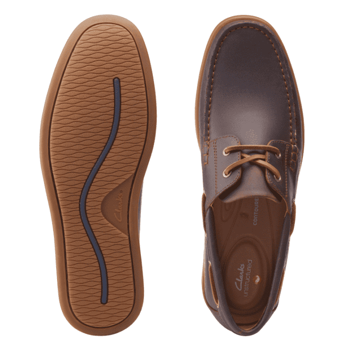 Men's Clarks Ferius Coast - Mahogany | Stan's Fit For Your Feet