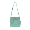 Joy Susan Kayleigh Side Pocket Bucket Bag Turquoise Front-min