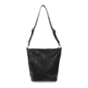Joy Susan Nori Crossbody Bucket Bag Convertible Tote Black Back with strap showing-min