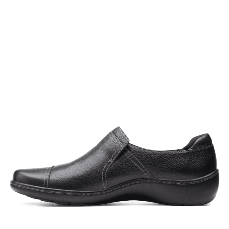 Women's Clarks Cora Poppy - Black Tumbled Leather | Stan's Fit For Your ...