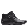 Clarks Cora Ruched Black Right min
