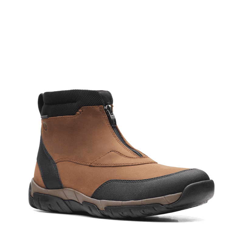 Men's Clarks Zip Boot Waterproof - Dark Tan | Stan's Fit For Your