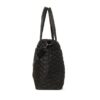 Baggallini Large Carryall Tote - Black Quilt Side-min