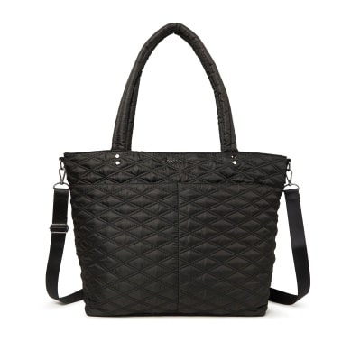 Baggallini Large Carryall Tote - Black Quilt-min