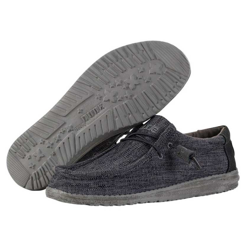 Men's Hey Dude Wally Classic Woven - Carbon