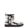 Women's UGG Classic Clear Mini Marble - Black Marble (right)-min
