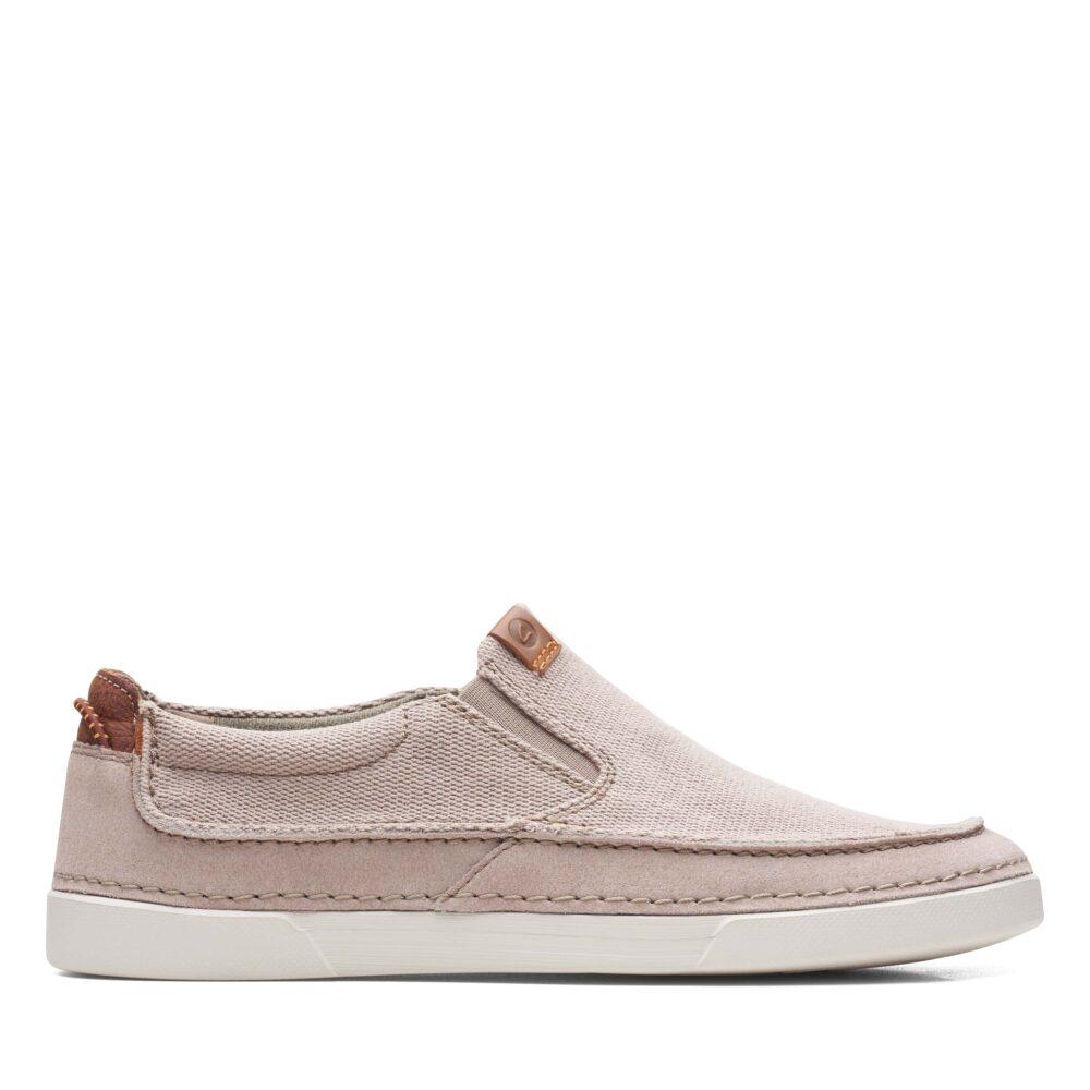 Men's Clarks Gerald Step - Stone Combi | Stan's Fit For Your Feet