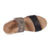 Women's Yaleet Dynasty Sandal - Soft Black|Foggy Gray top