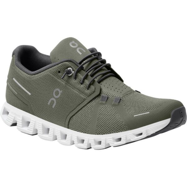 mens on running cloud 5 olive white main