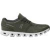 mens on running cloud 5 olive white right