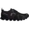 womens on running cloud 5 waterproof all black right