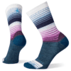 women's stitch stripe crew socks - twilight blue