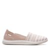 Women's Clarks Breeze Step-Taupe Canvas Side