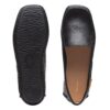Women's Clarks Freckle Walk-Black Leather Top and Bottom