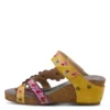 Women's L'Artiste Delight Slide Sandals - Yellow Multi (left)