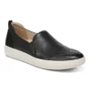 Women's Vionic Penelope Leather Nubuck Slip-On Sneaker - Black (main)
