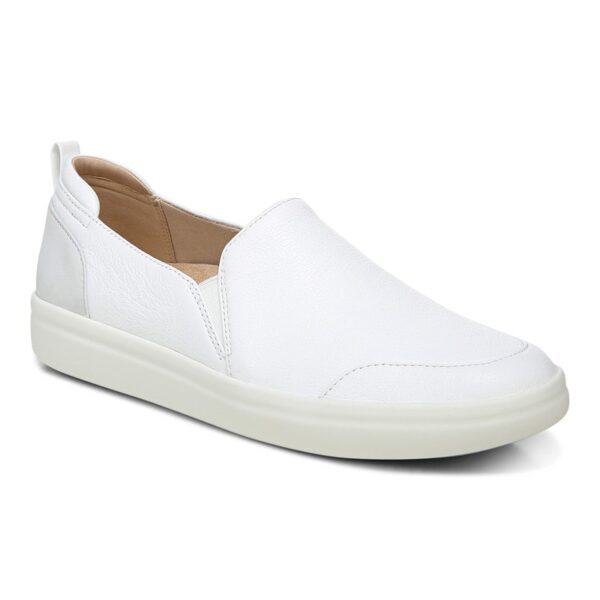 Women's Vionic Penelope Leather Nubuck Slip On Sneaker - White (main)-min