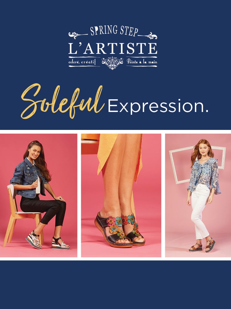 Express Yourself with L'Artiste sandals - true works of art!