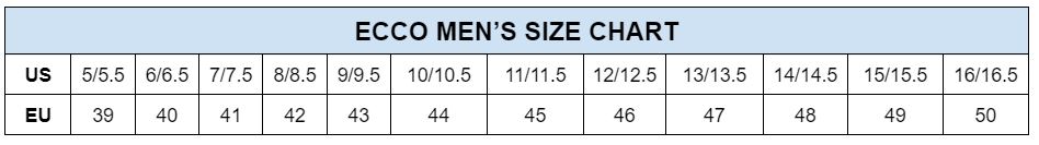 ECCO Mens Size Chart min