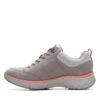 Womens Clarks Wave 2.0 Lace-Grey Combi