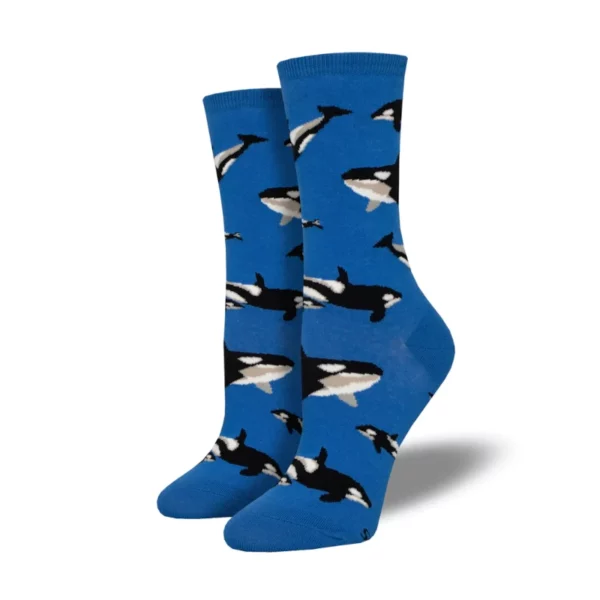 Women's Socksmith Whale Hello There Socks - Blue (main)