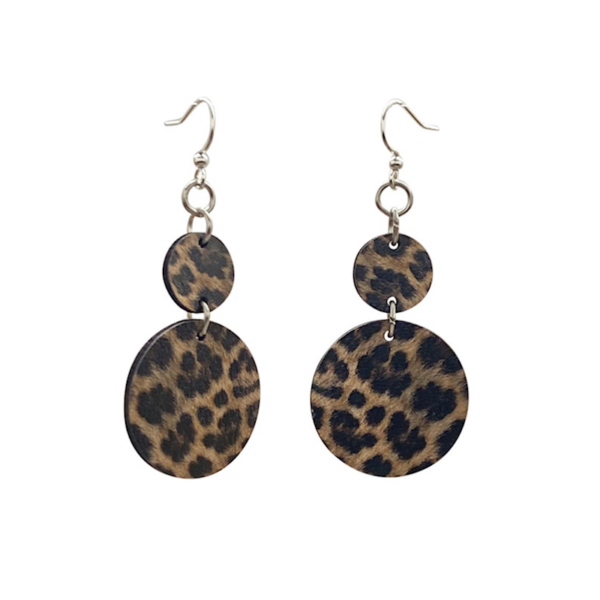 Green Tree Jewelry Leopard Print Earrings