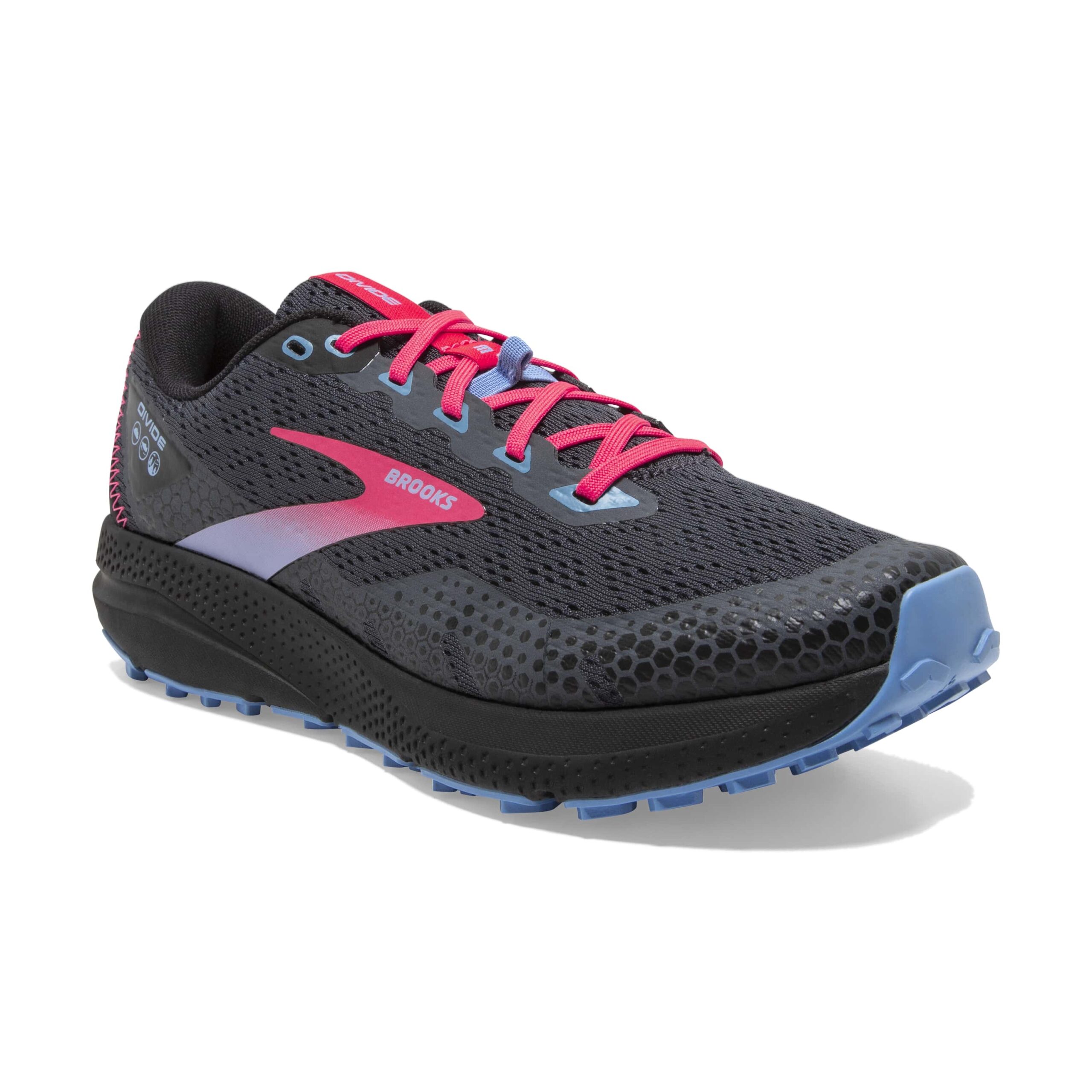 Women's Brooks Divide 3 - Ebony/Black/Diva Pink | Stan's Fit For Your Feet