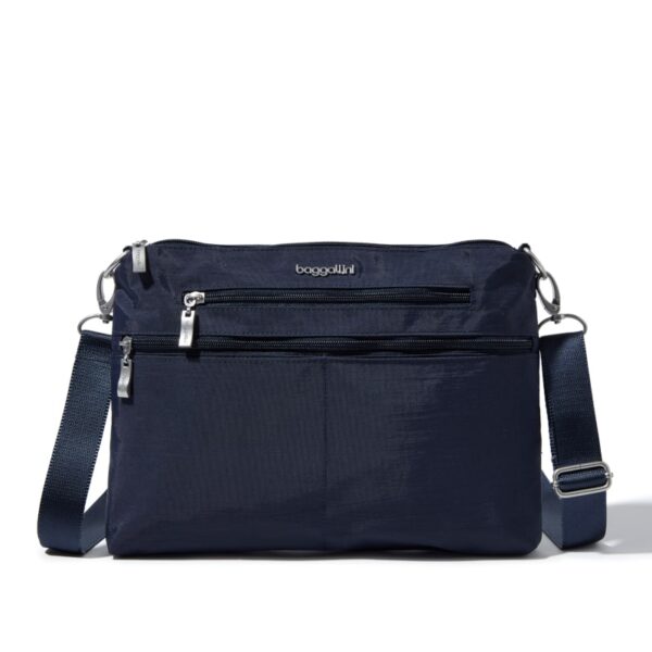 baggallini city crossbody french navy front-min
