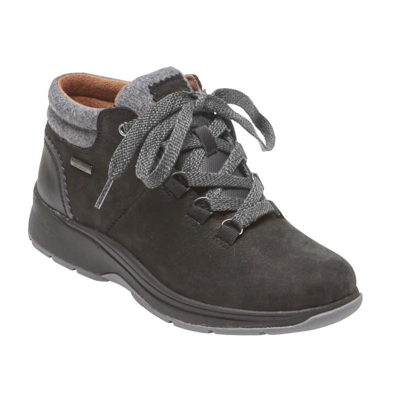Women's Cobb Hill Piper Hiker Bootie - Black Nubuck Stan's Fit For Your Feet