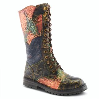 Women's Boots for Fall | Women's Glowtini Mid-Calf Boot | L’Artiste Glowtini Mid Calf Boot in Olive Multi