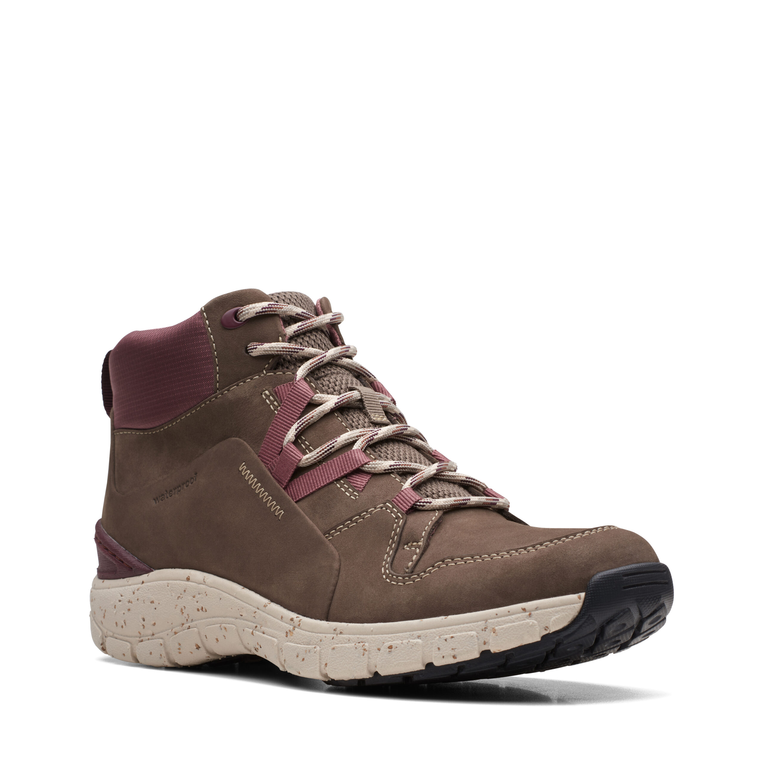 udmelding Drivkraft Aktiver Women's Clarks Wave Summit WP - Taupe Combi | Stan's Fit For Your Feet