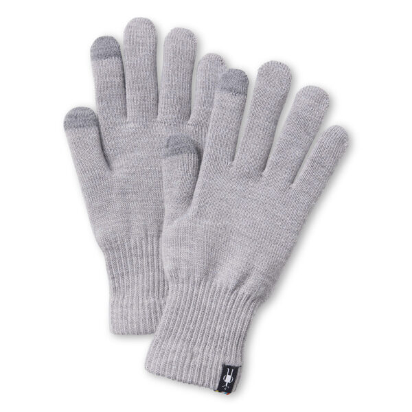 smartwool liner glove lt gray