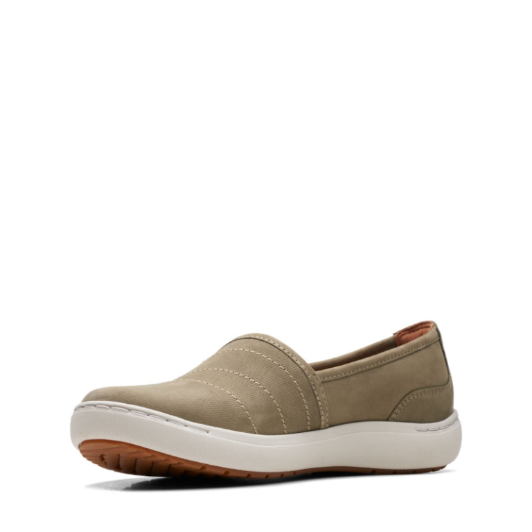 Women's Clarks Nalle Violet - Olive Nubuck | Stan's Fit For Your Feet