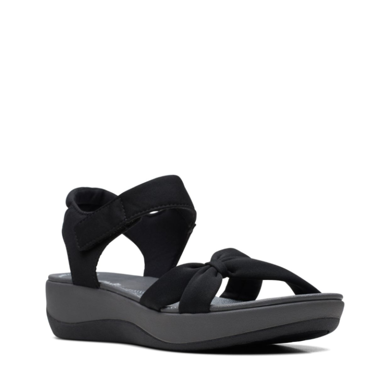 Women's Clarks Arla Shore Sandal - Black | Stan's Fit For Your Feet