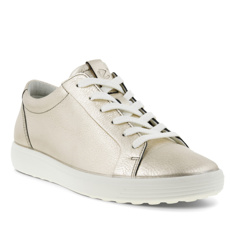 Verlaten gras kromme Women's Ecco Soft 7 Mono 2.0 - Pure White Gold Leather | Stan's Fit For  Your Feet