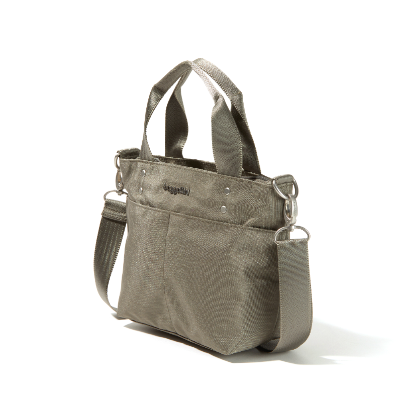 Baggallini Mini Carryall Tote – Sterling Shimmer